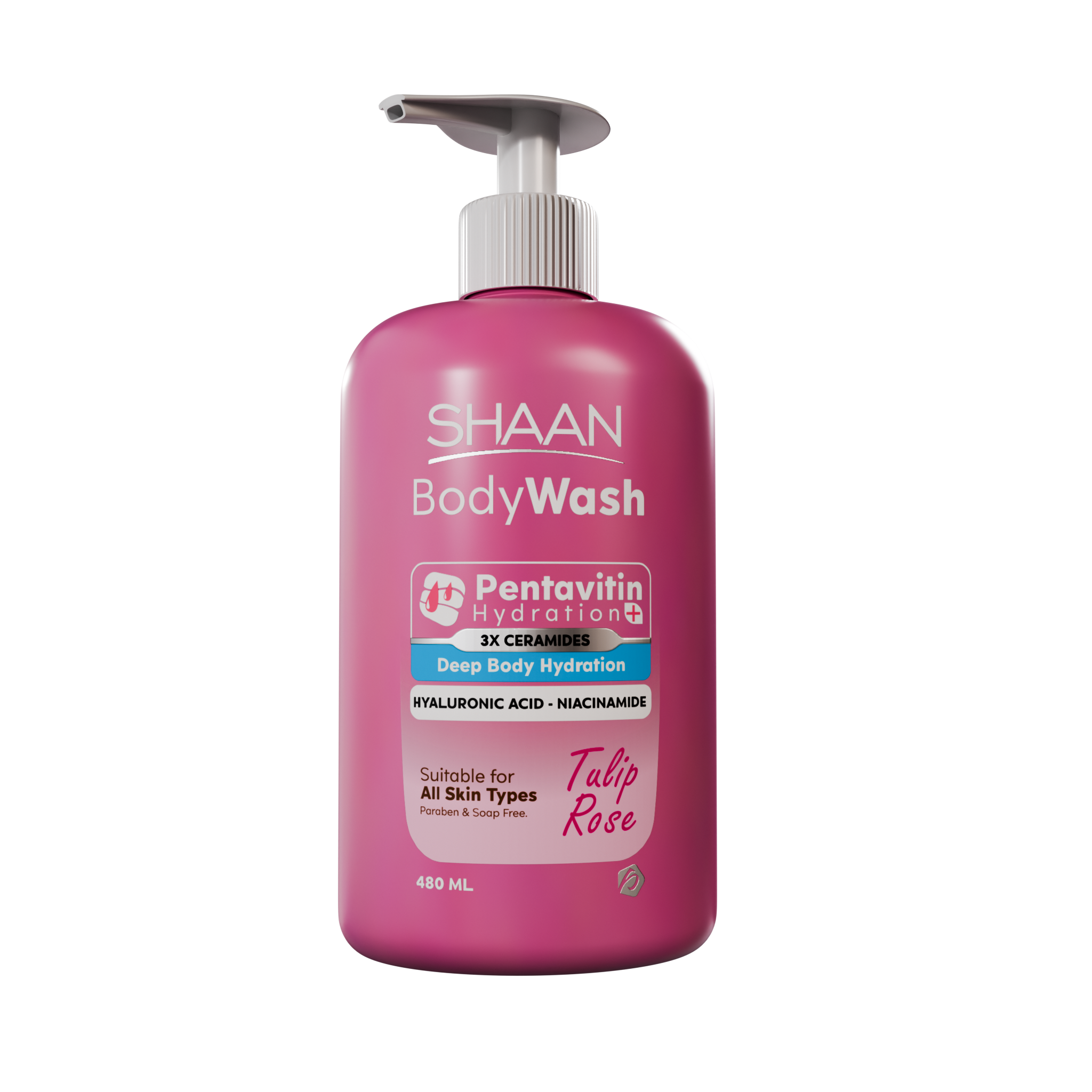 SHAAN Tulip Rose Hydrating Body Wash 480 Ml
