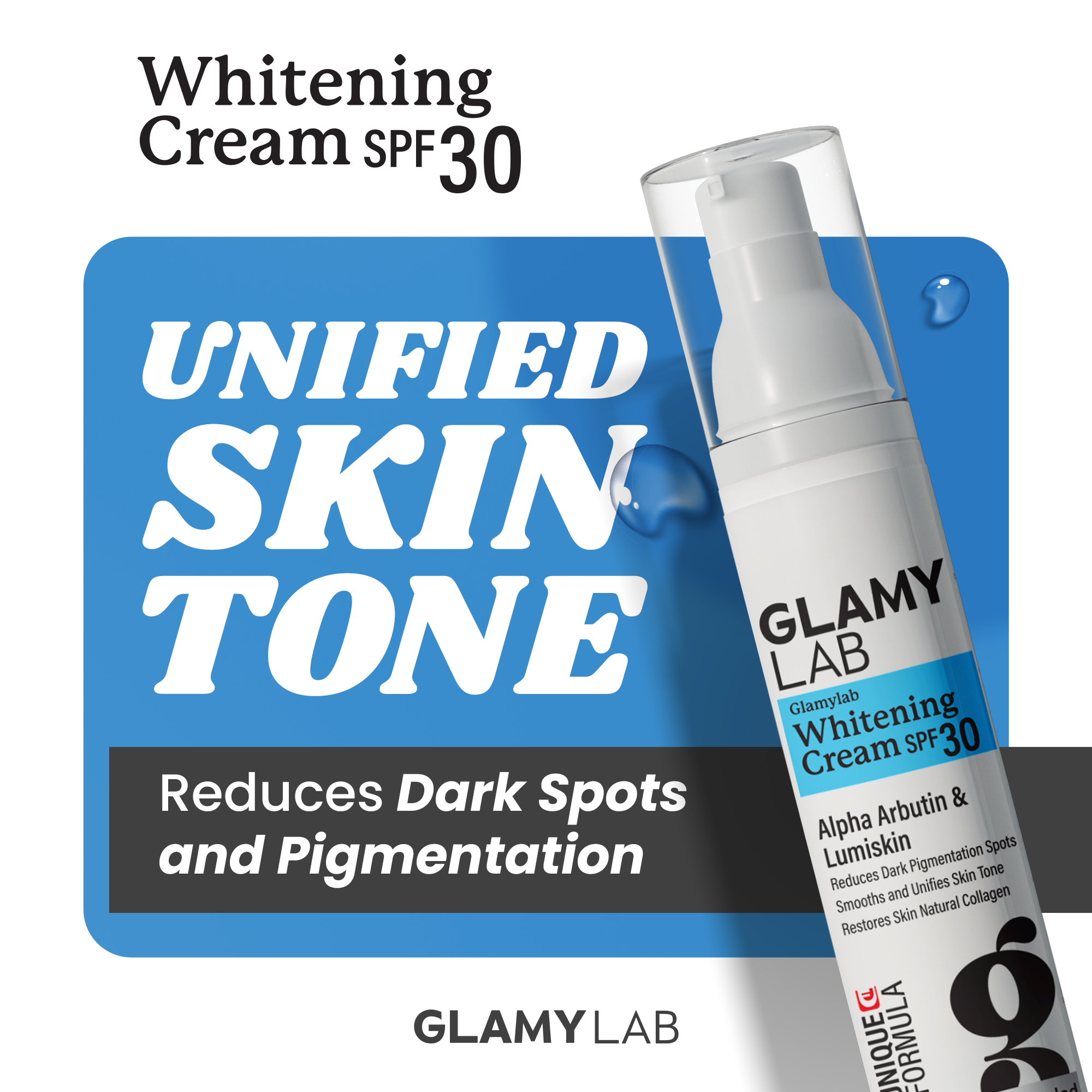 GLAMY LAB Whitening cream SPF 30 50 gm