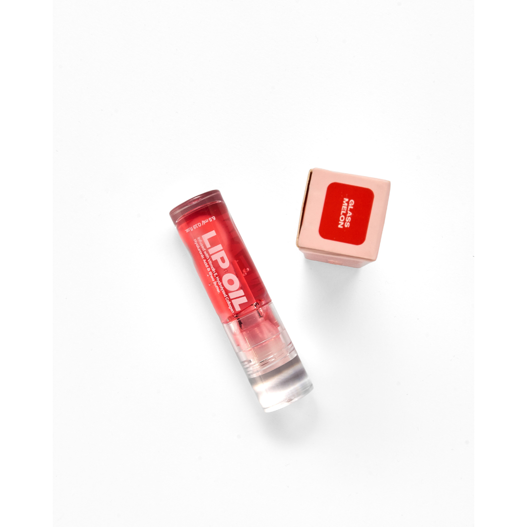 MY-M-ADVANCE Red lip oil with pink cap