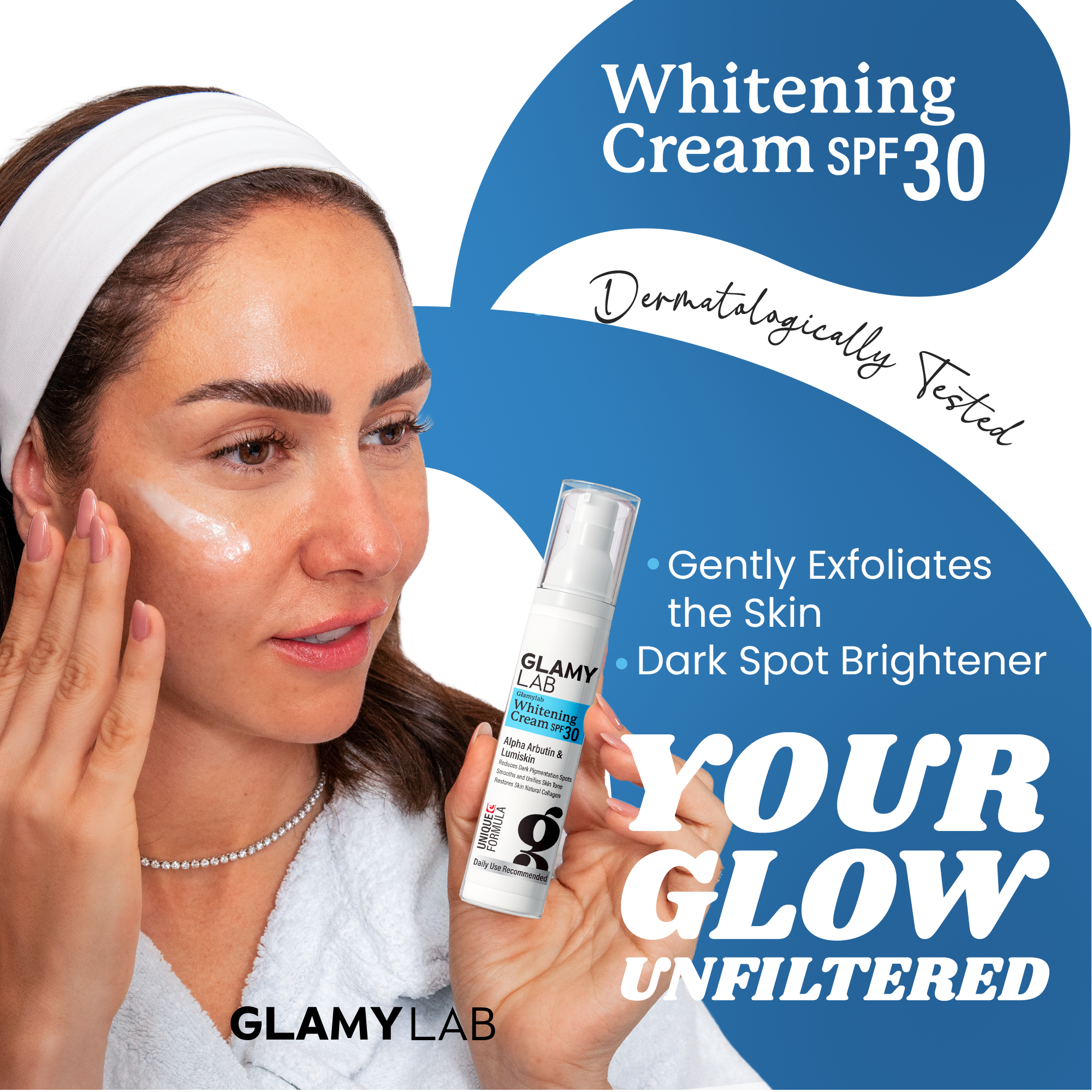 GLAMY LAB Whitening cream SPF 30 50 gm