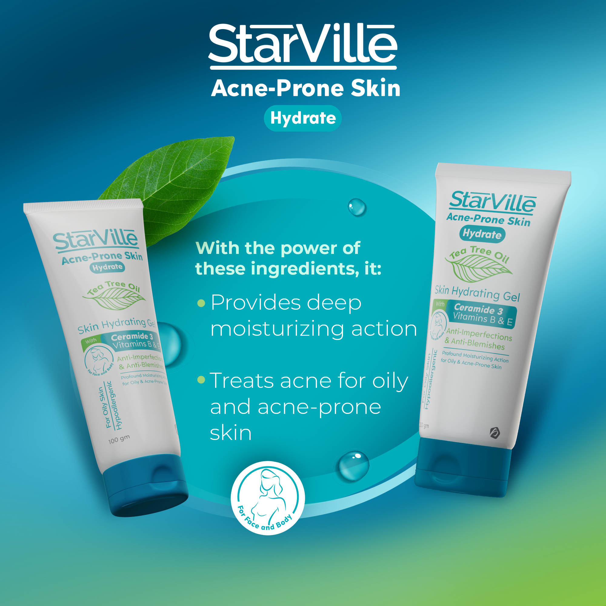 Starville Acne-Prone Skin Hydrating 100 gm
