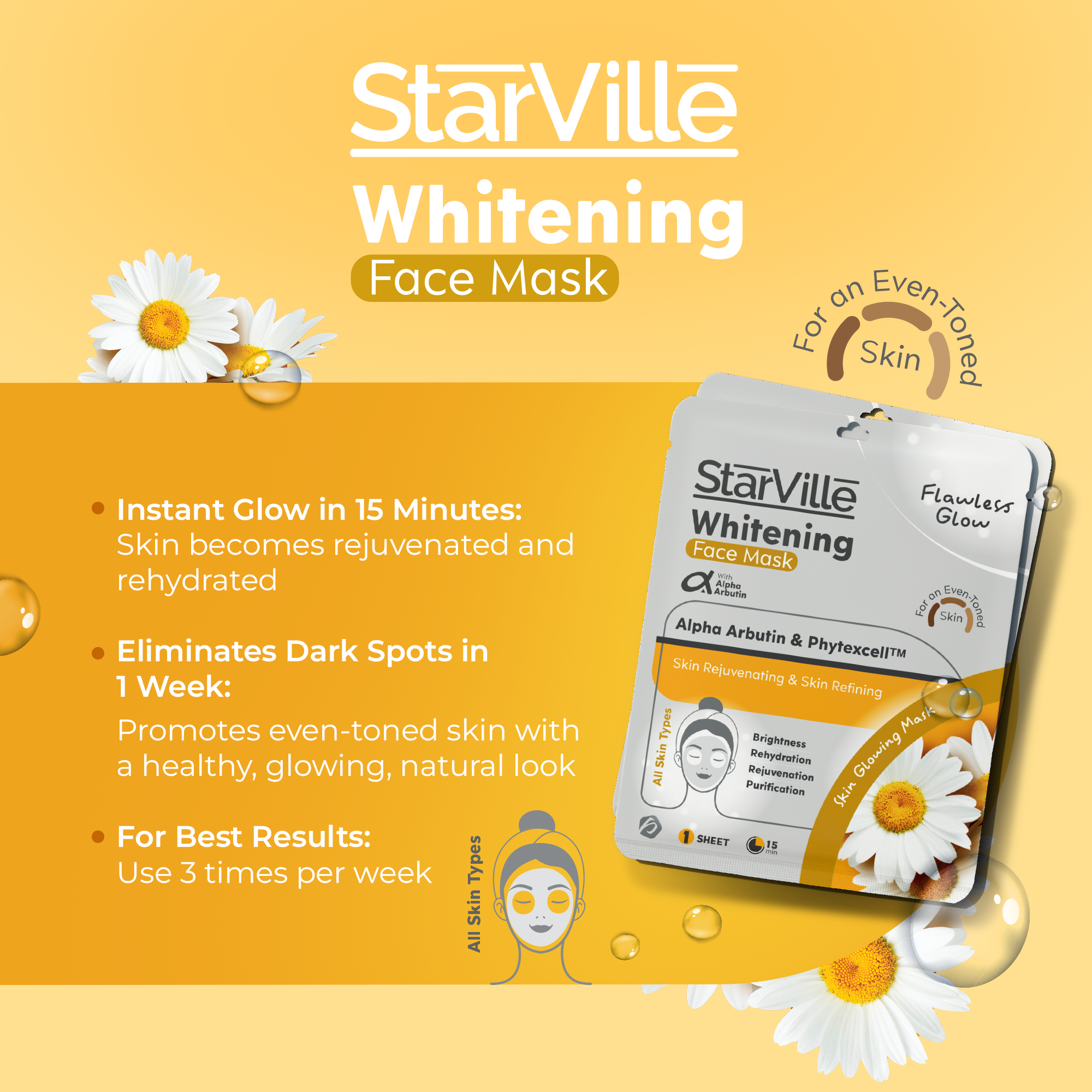 StarVille Whitening Mask Sheet