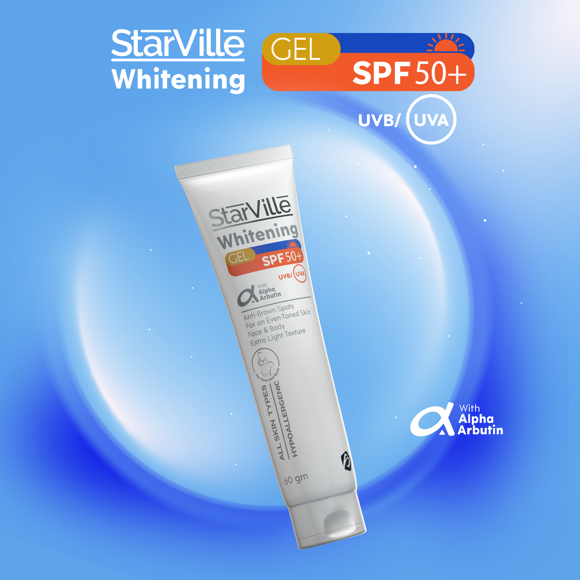 StarVille Whitening Gel SPF 50 60gm
