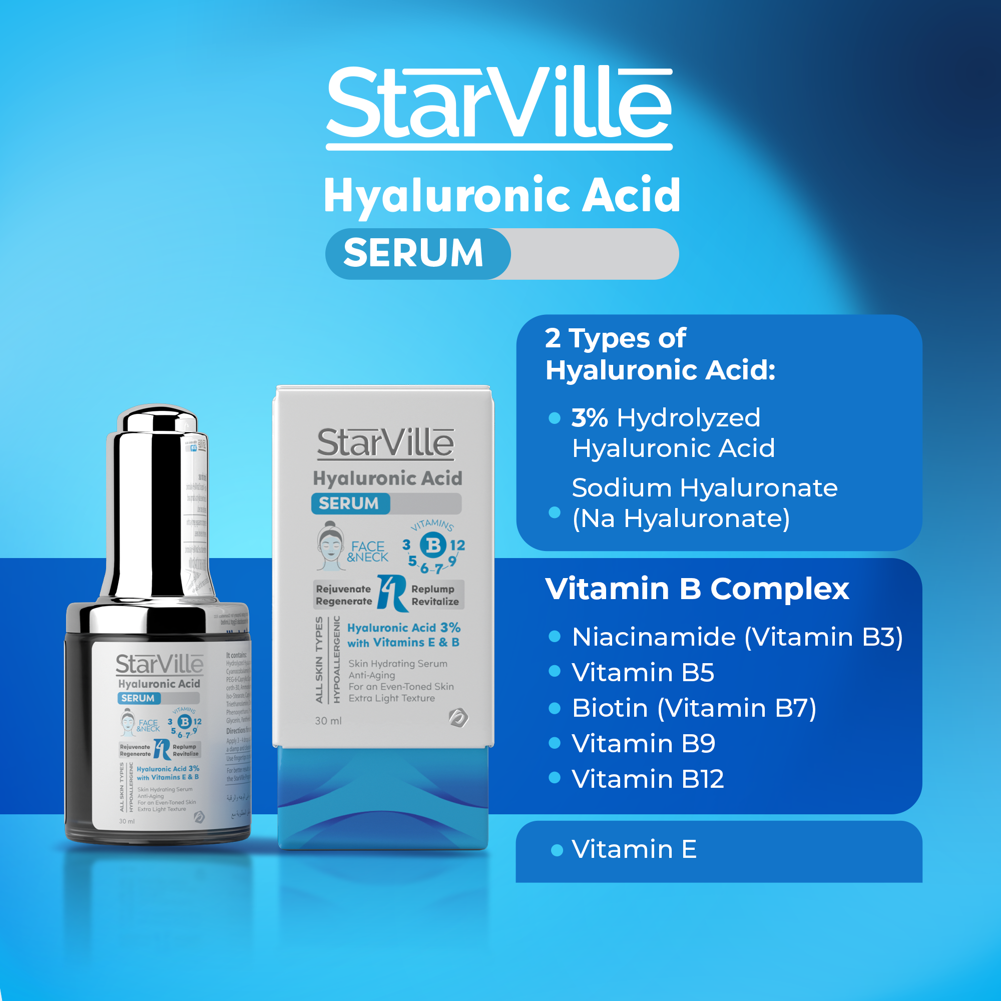 StarVille Hyaluronic Acid Serum 30 gm