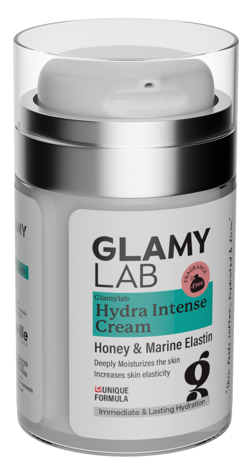 Glamy Lab Hydra Intense Cream packaging on a white background