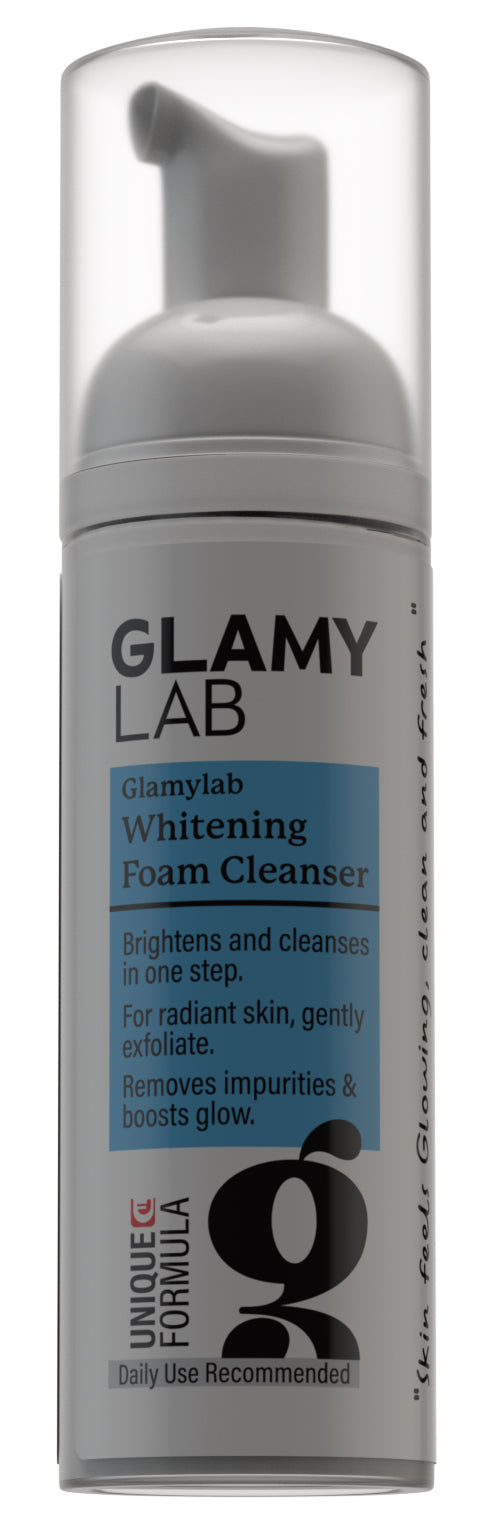Glamy Lab Whitening Foam Cleanser bottle
