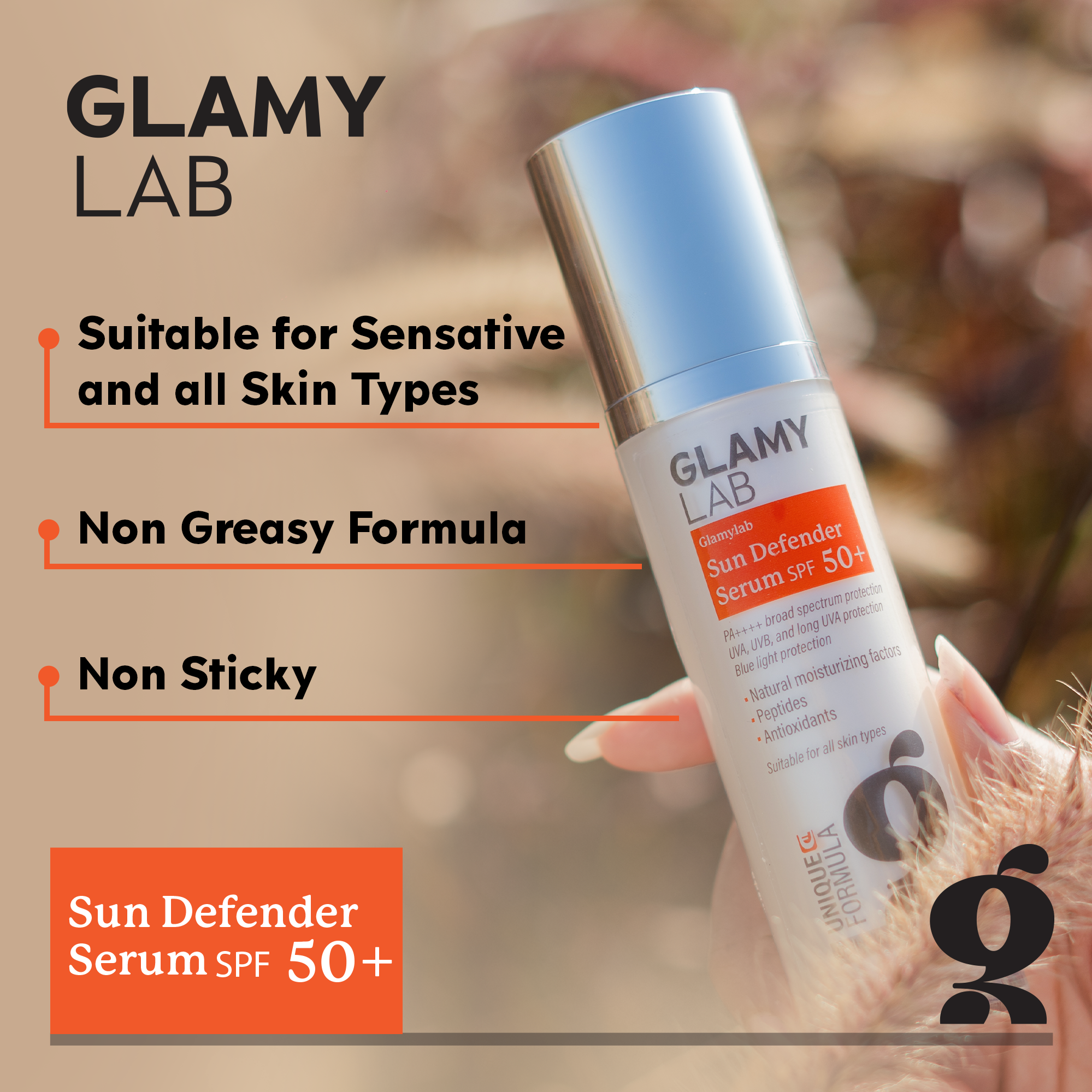 GLAMY LAB Sun Defender SPF 50+