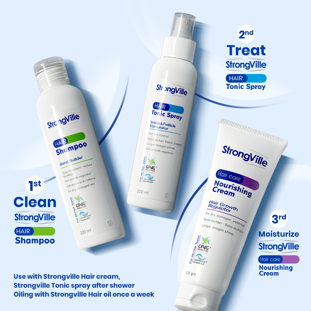 Three StrongVille hair care products
