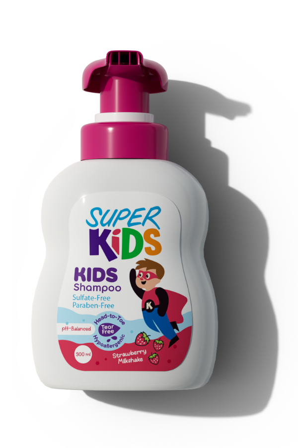 Superkids Kids Shampoo strawberry Milkshake Fragrance