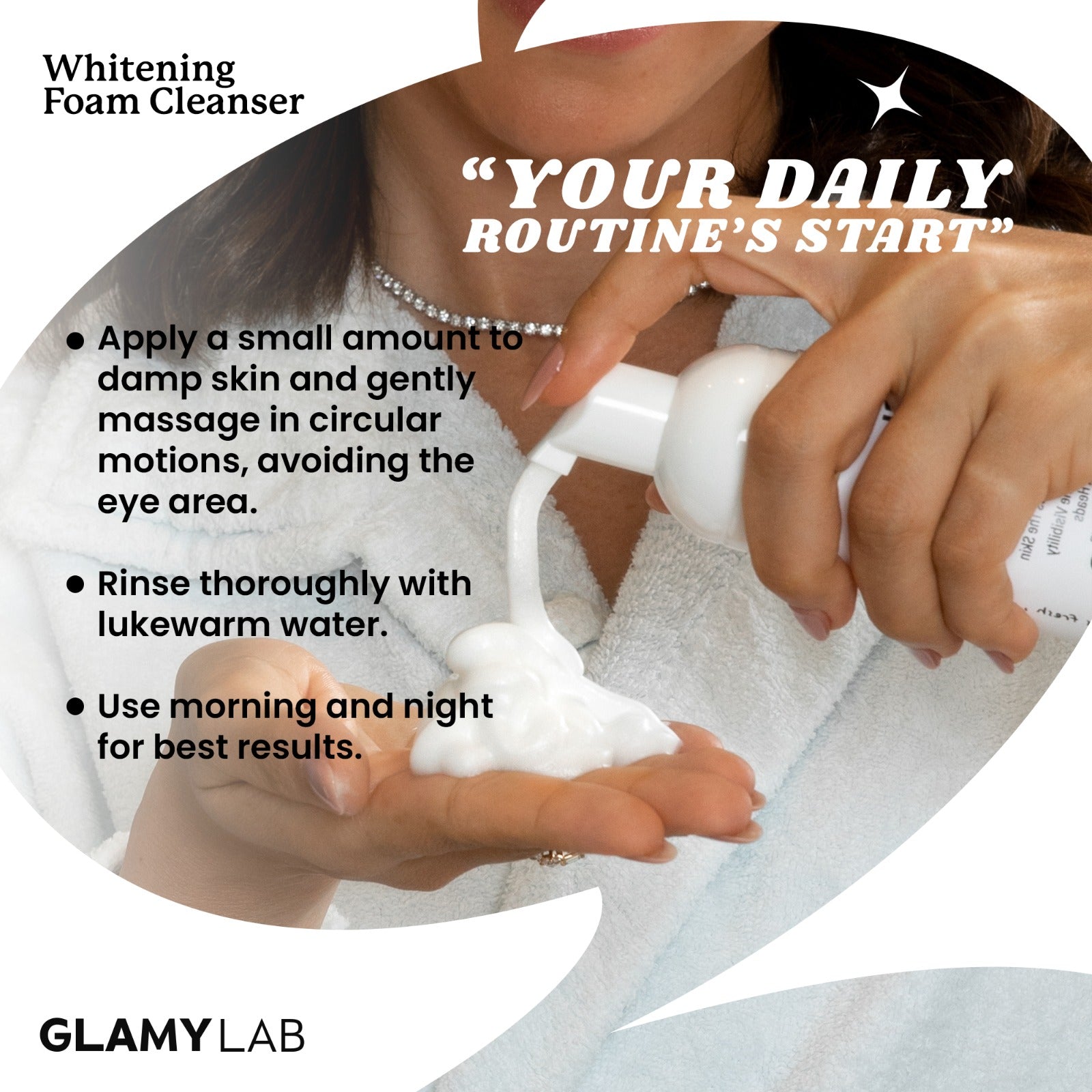 Glamy Lab Whitening Foam Cleanser 150ml