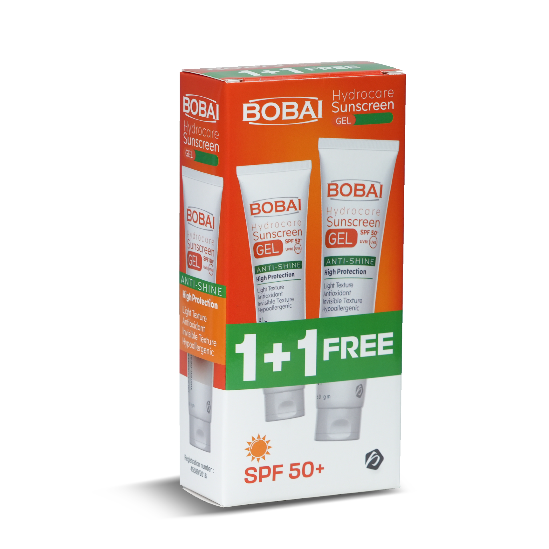 Bobai Hydrcare Sunscreen Gel bundle packaging