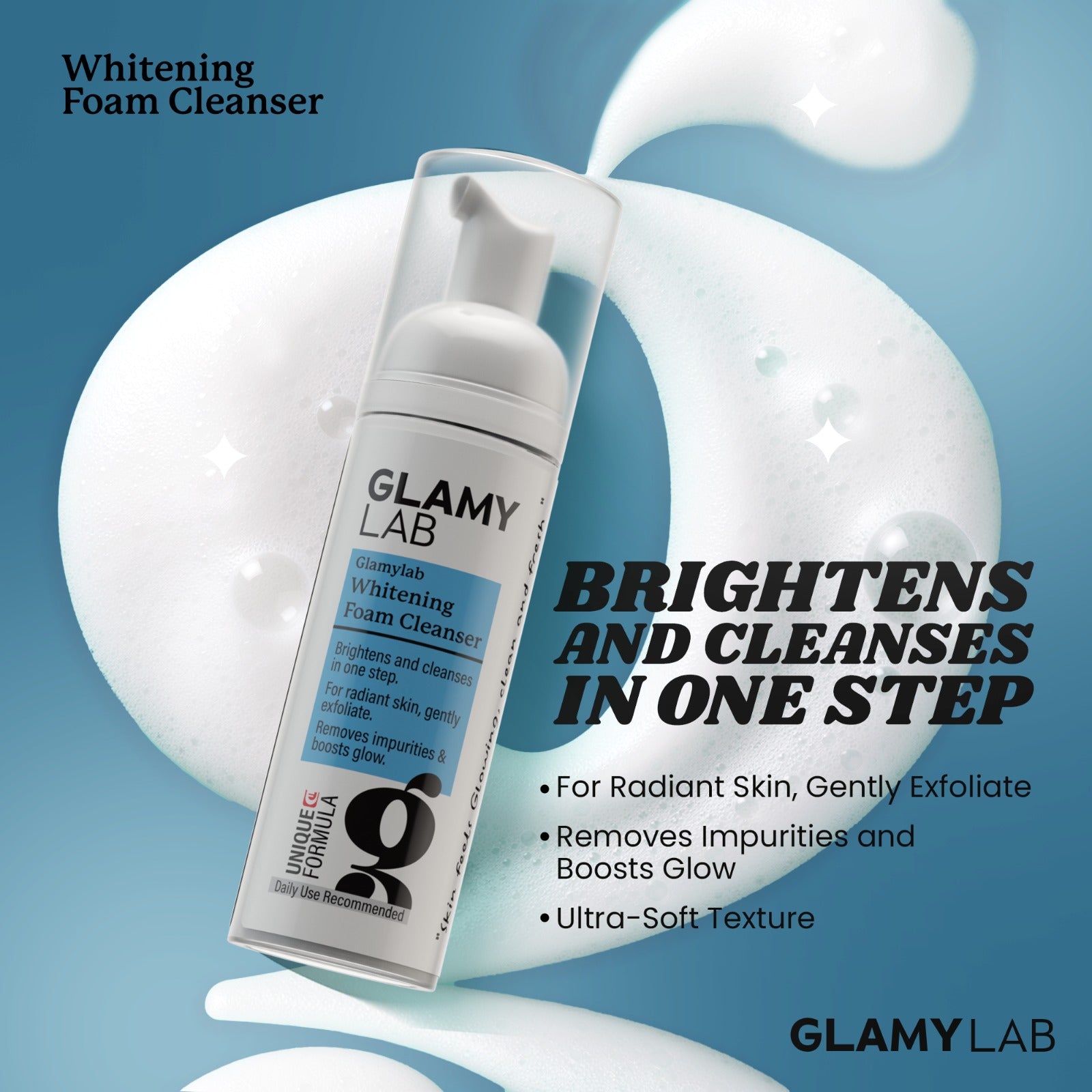 Glamy Lab Whitening Foam Cleanser 150ml
