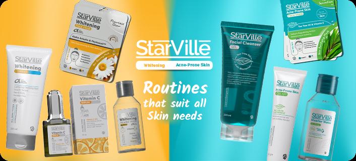 StarVille Whitening and Acne Skin Care Range
