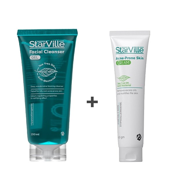 Starville Acne Cream and Facial Cleanser