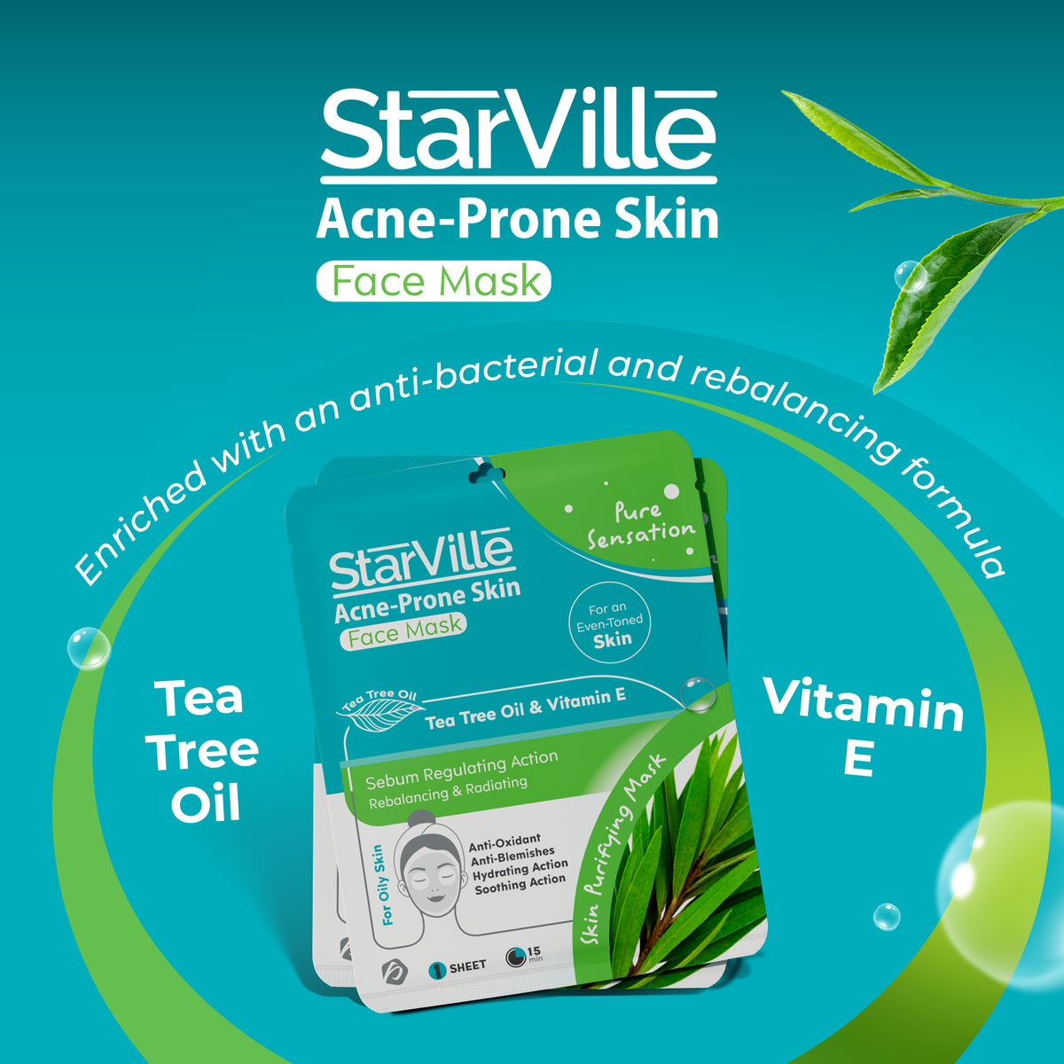Generic Skin Mask StarVille Acne-prone Skin Face Mask - E Parkville