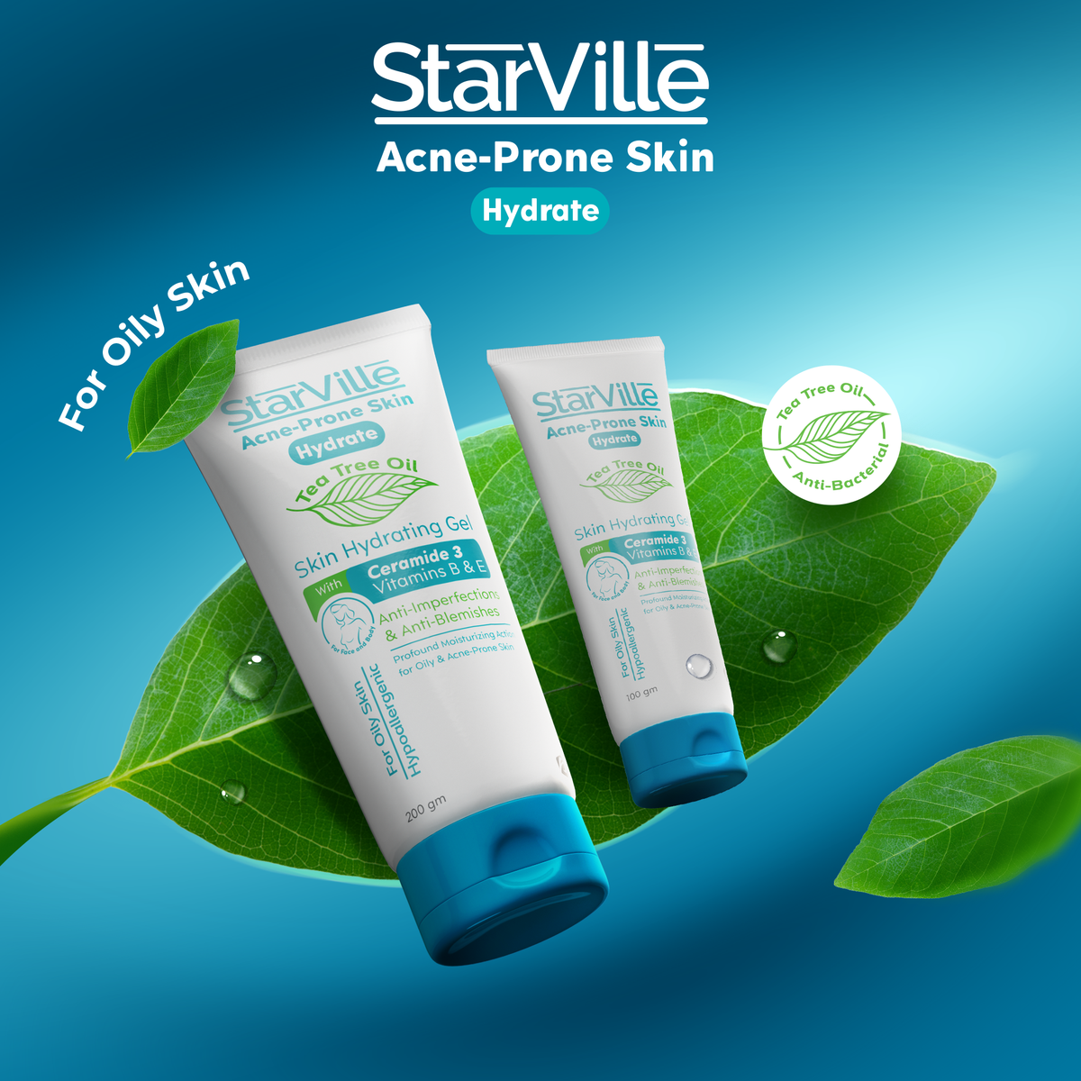 Starville Acne-Prone Skin Hydrating 100 gm - E Parkville