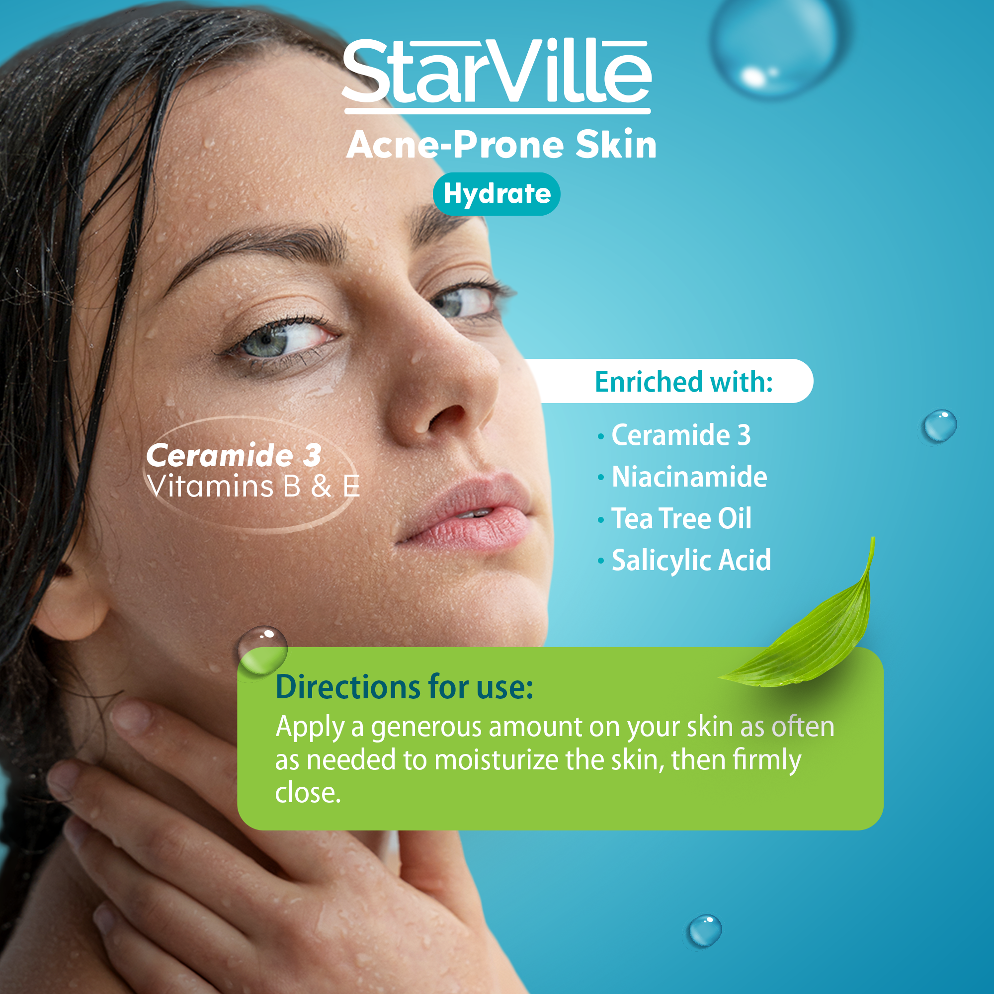 Starville Acne-Prone Skin Hydrate 100ML