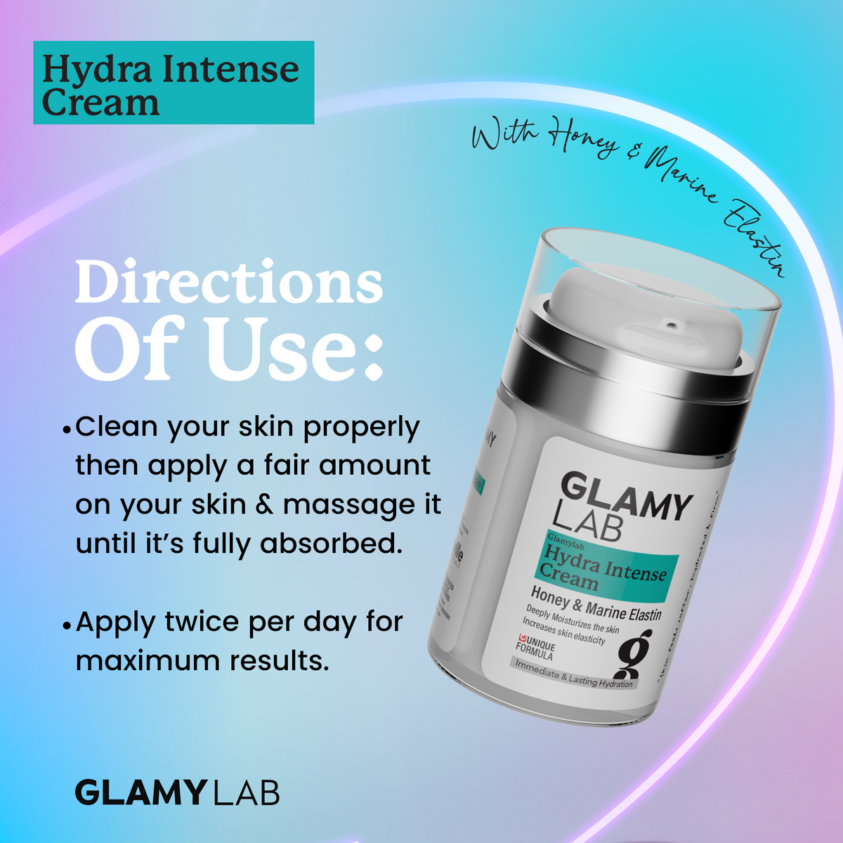 Glamy Lab Hydra Intense Cream 100gm - E Parkville