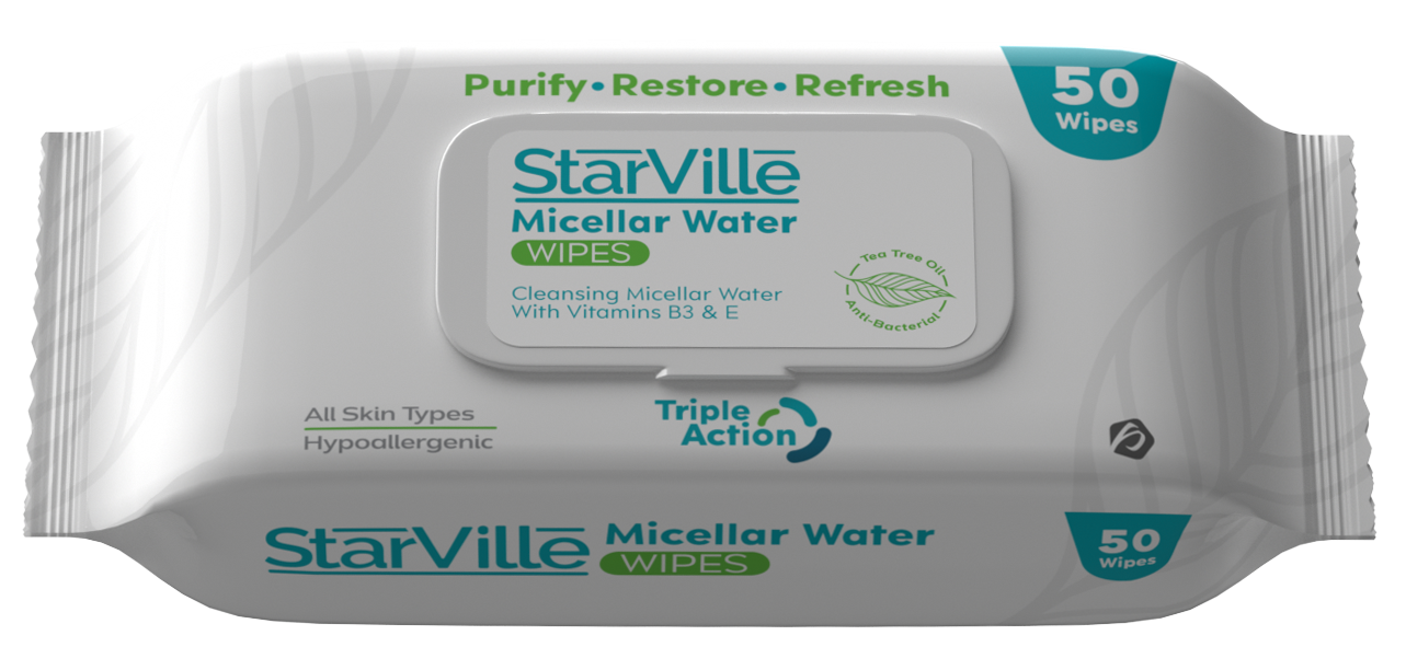 StarVille Micellar Water Wipes 50