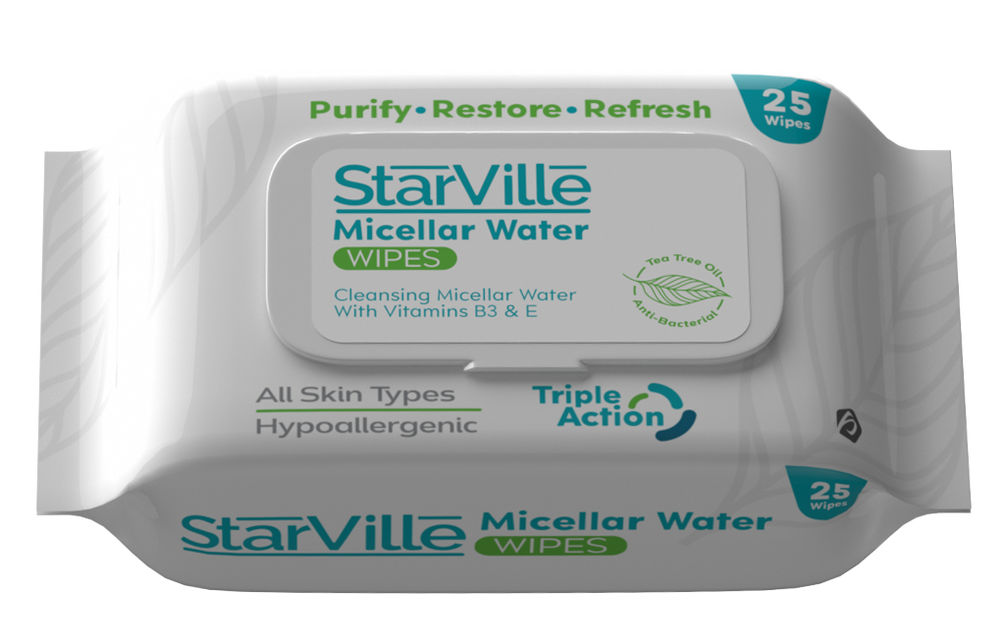 ستارفيل مناديل ماء ميسيلار 25 منديل