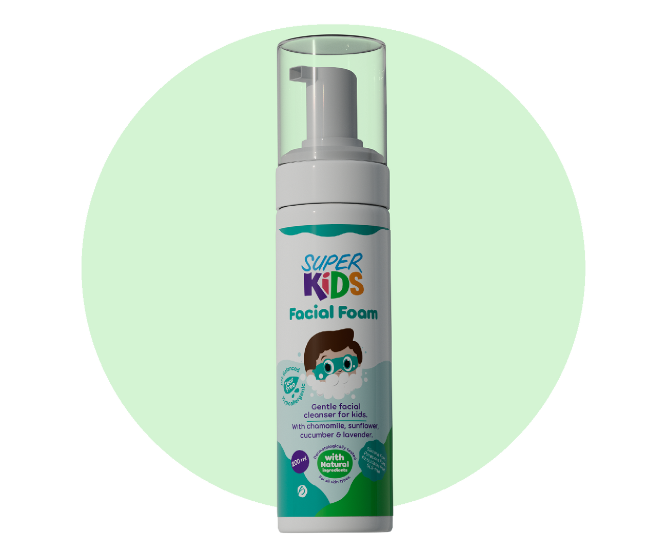 Superkids Facial Foam cleanser 200 ml