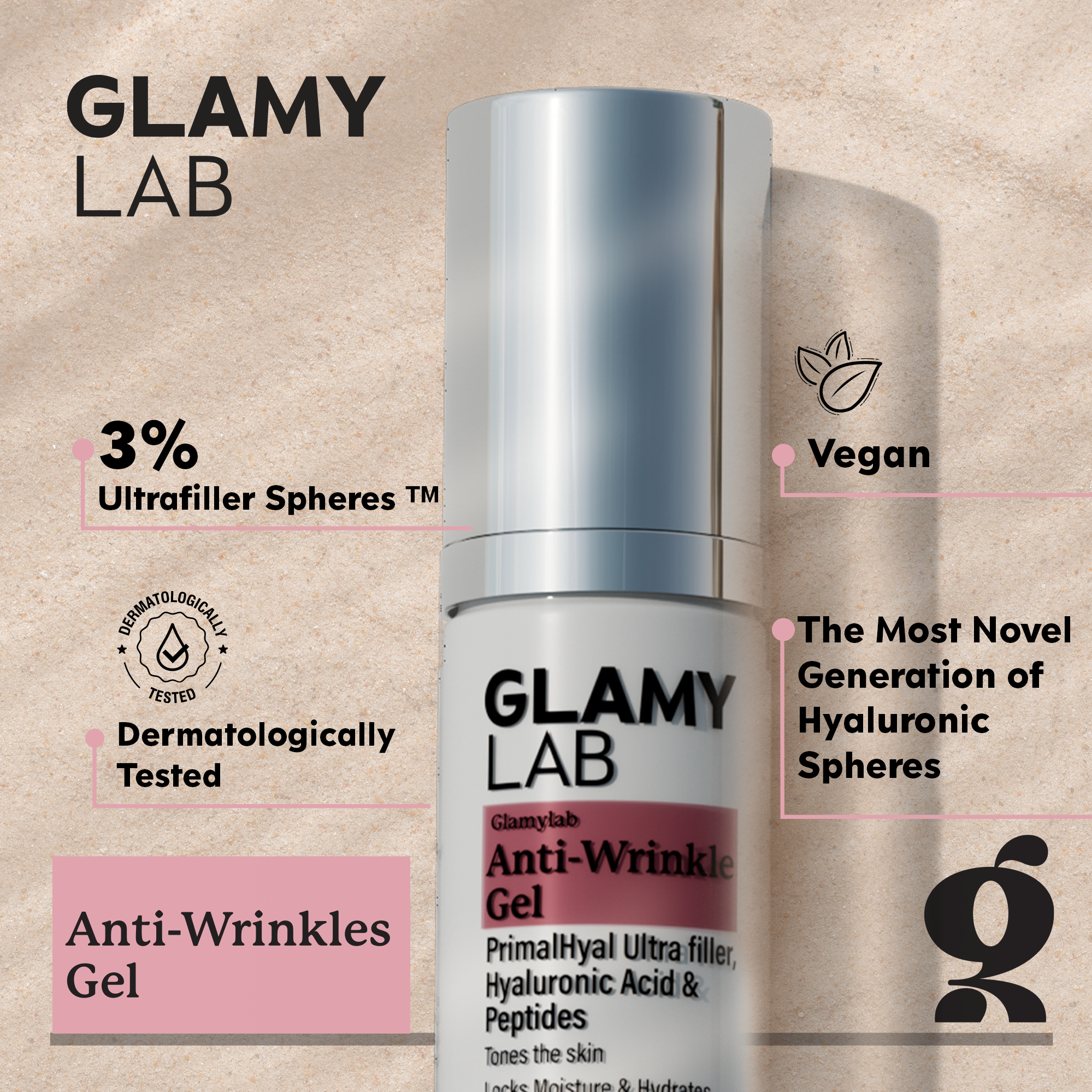GLAMY LAB AntiWrinkles Gel  50 gm