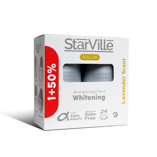 Starville Whitening Roll On Lavender Scent 60 ml promopack