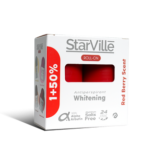 Starville Whitening Roll on Redberry Scent 60 ml promopack
