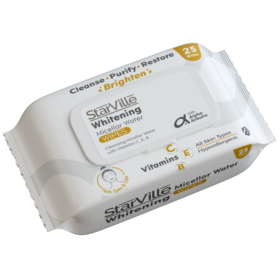 StarVille Whitening Micellar Water Wipes 25