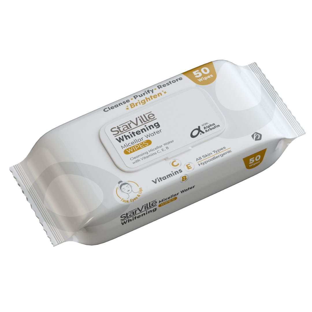 StarVille Whitening Micellar Water Wipes 50