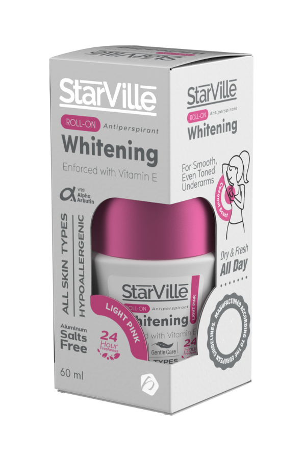 Starville Whitening Roll on Light Pink with Coconut Scent 60 ml