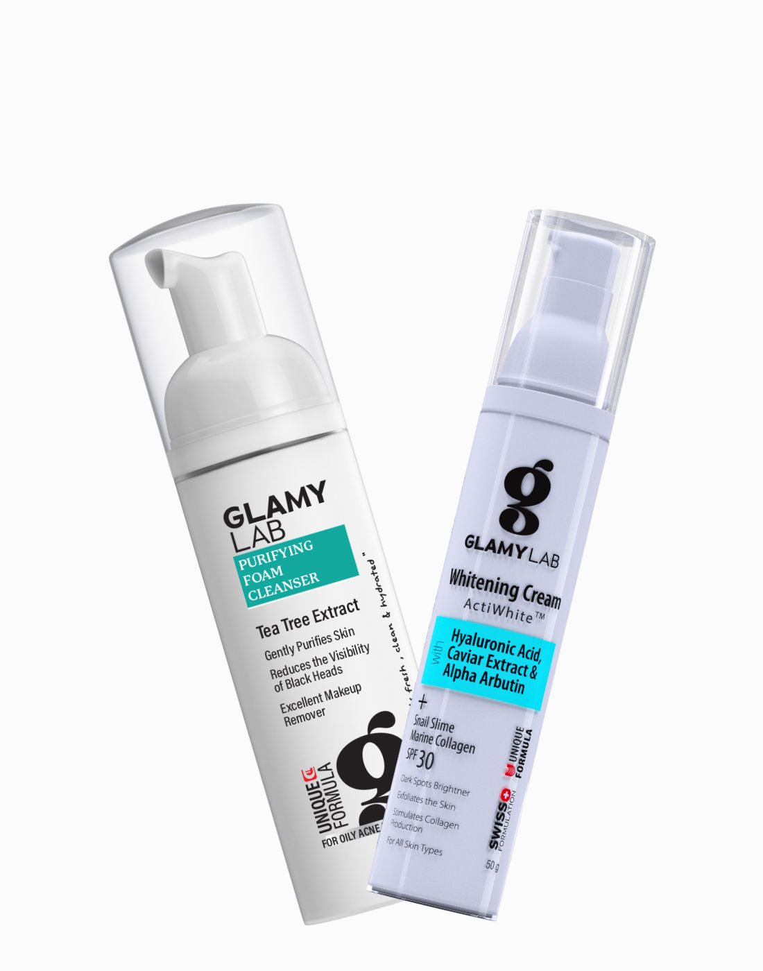 Glamy Lab Whitening SPF cream and Cleansing Foam Offer