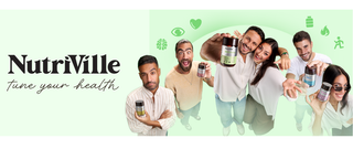 Group of people holding Nutriville products