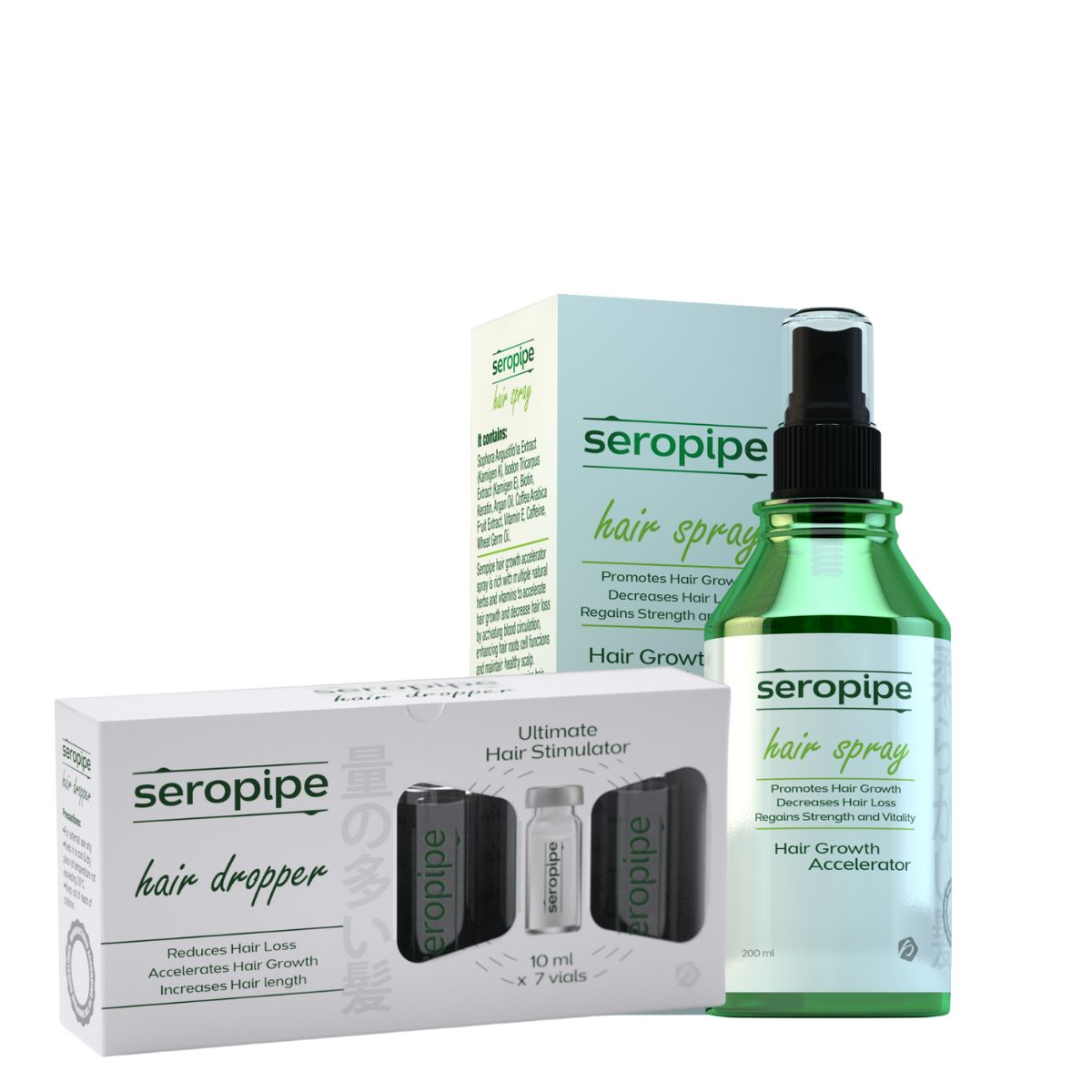 Seropipe Hair Dropper and Spray Set
