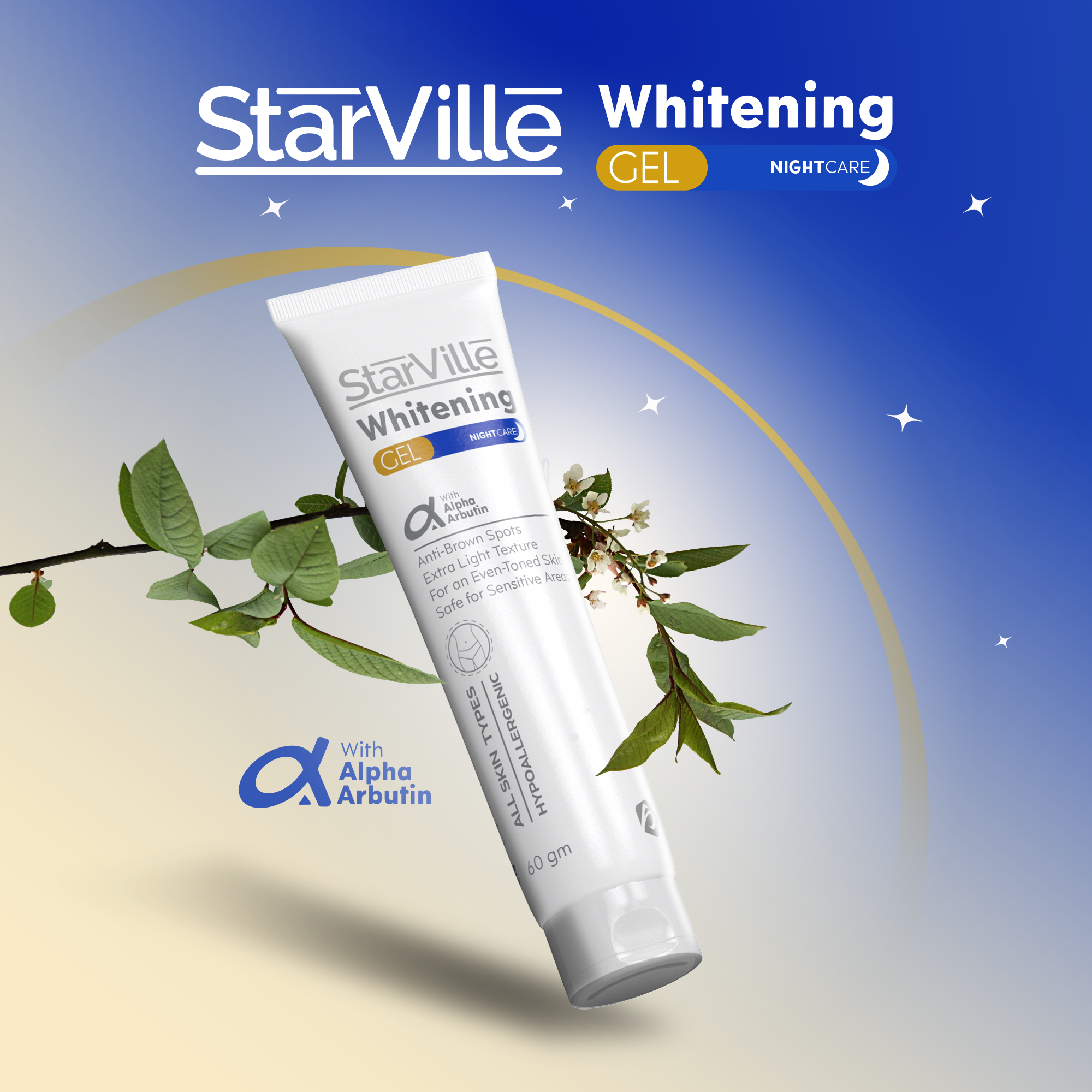 Starville Whitening Night Care Gel 60 gm