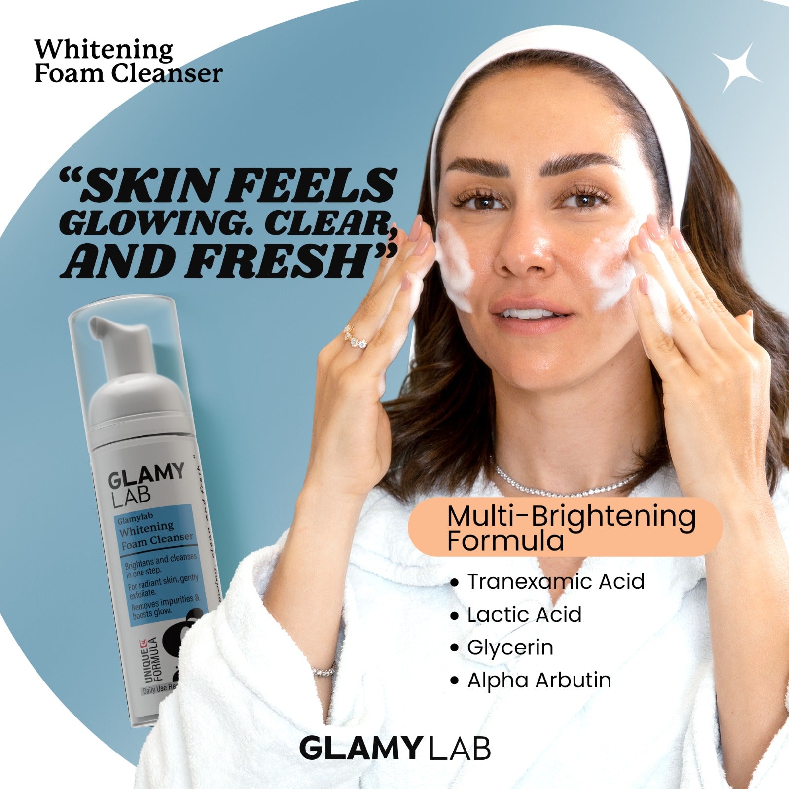 Glamy Lab Whitening Foam Cleanser 150ml