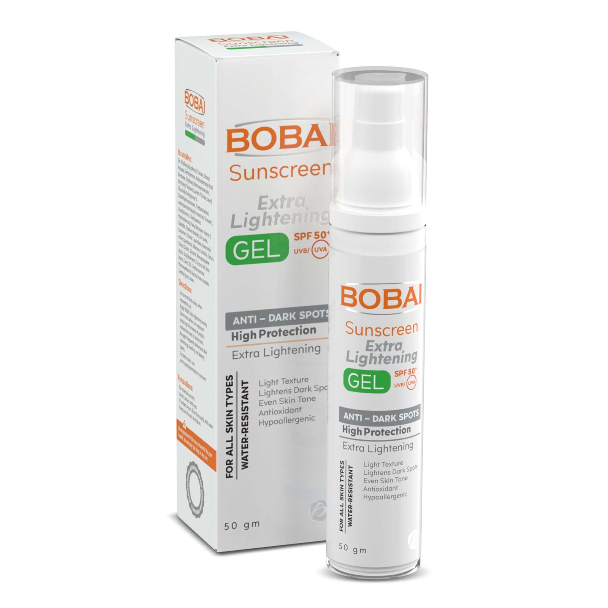 Bobai Sunscreen Extra Lightening gel spf 50
