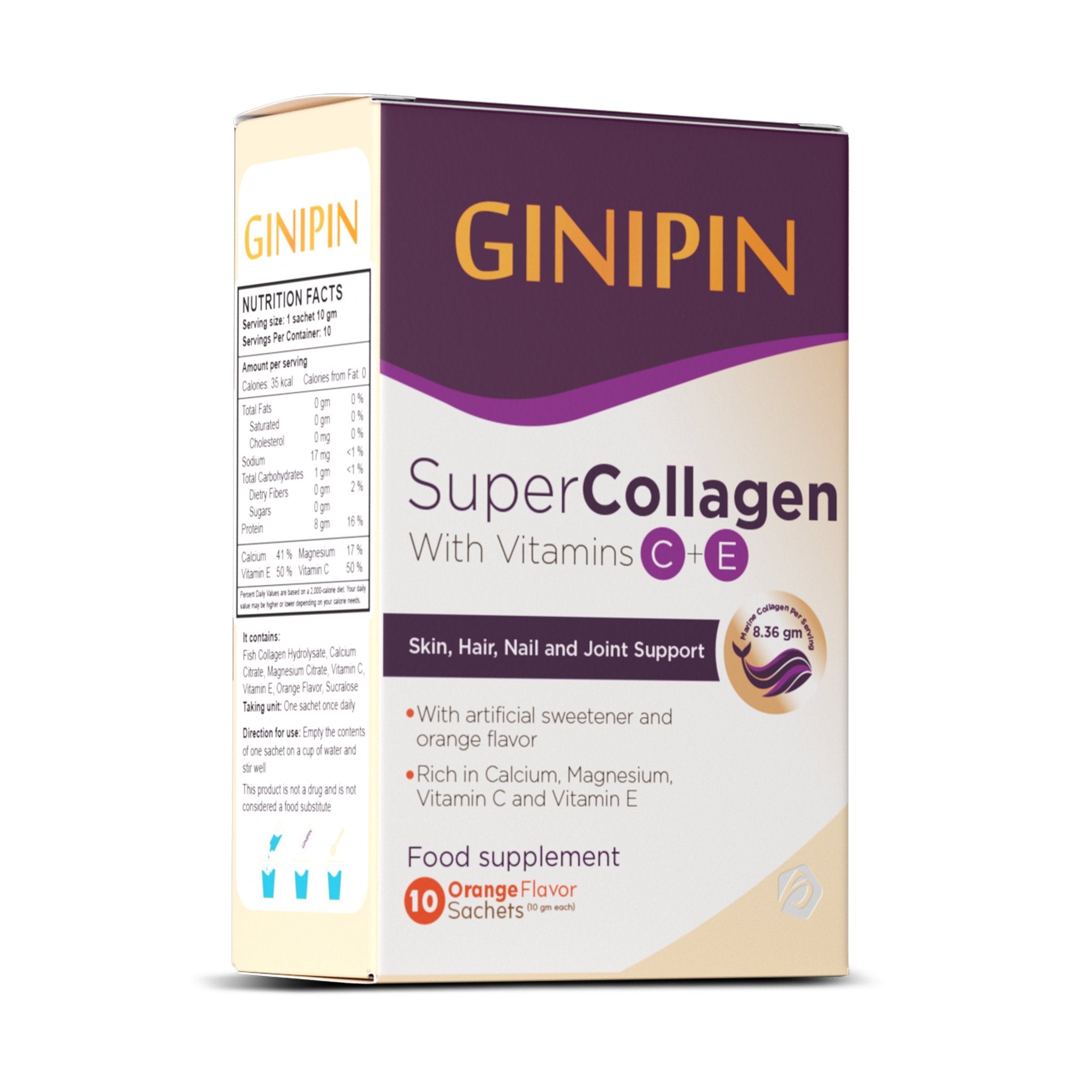 GINIPIN Super Collagen 10 sachets
