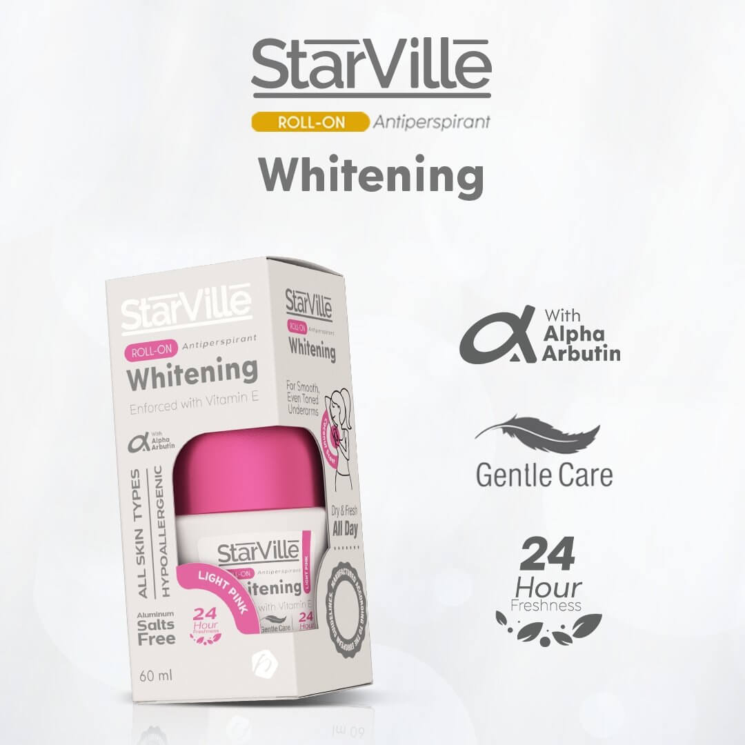 Starville Whitening Roll on Light Pink with Coconut Scent 60 ml