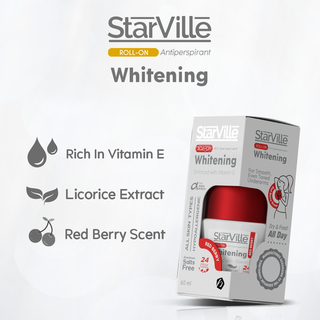 Starville Whitening Roll on Redberry Scent 60 ml